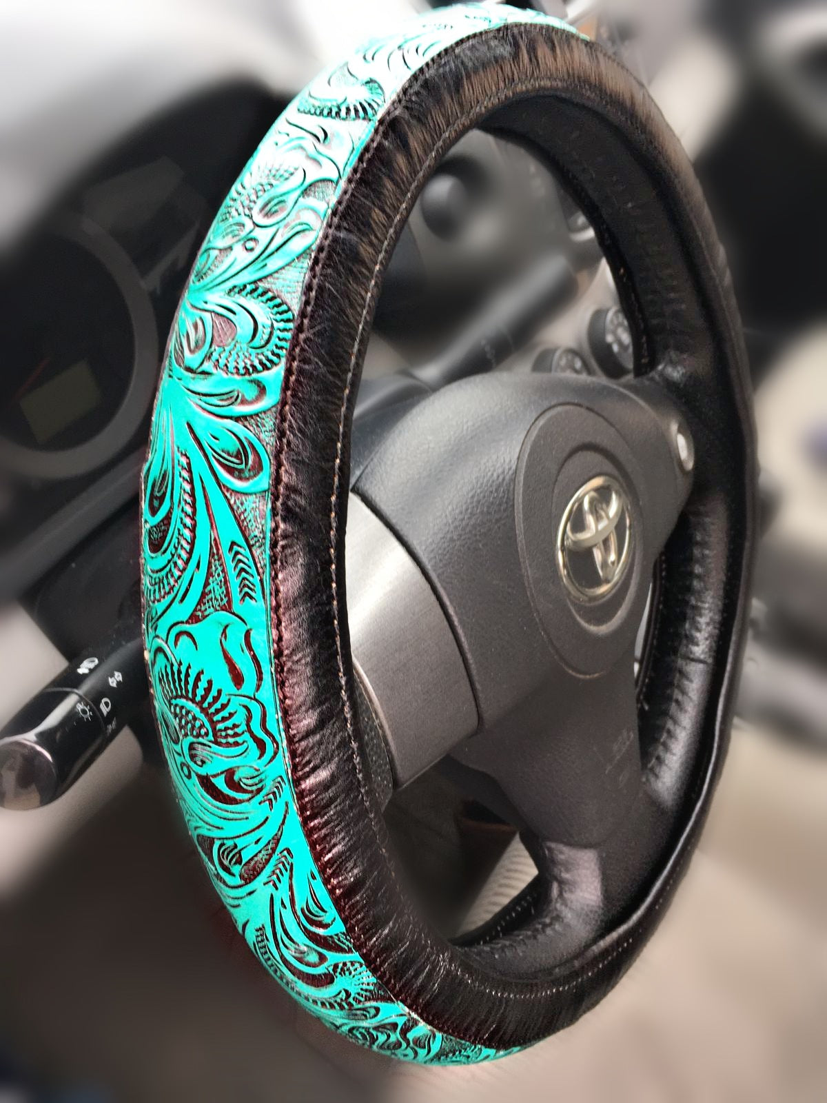 Steering Wheel Leather Cover – Virginia Handbags